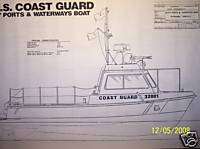 USCG 32ft. port & waterways boat model boat plans  