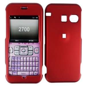  Red Hard Case Cover for Sanyo Juno 2700: Cell Phones 