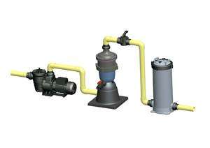 The MultiCyclone works on the basis of centrifugal water filtration 