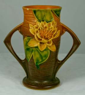   for your consideration Roseville U.S.A. Pottery Water Lily 72 6