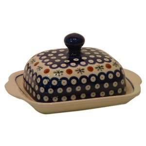  Polish Pottery Covered Butter Dish Mosquito Kitchen 