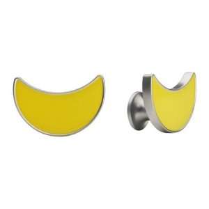  Moon Drawer / Cabinet Knob 2 pack Yellow