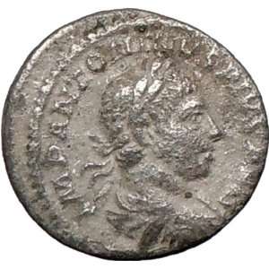 ELAGABALUS 220AD Authentic Ancient Silver Roman Coin Victory w shields 