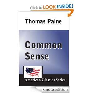 Common Sense (American Classics Series): Thomas Paine:  