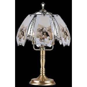 Native American Hunter Touch Lamp ET M9 Select Base Finish Polished 