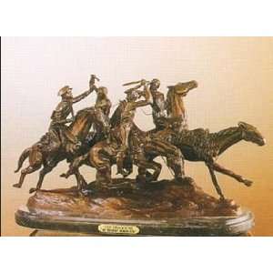 Old Dragoons American Handmade Solid Bronze Sculpture By Frederic 