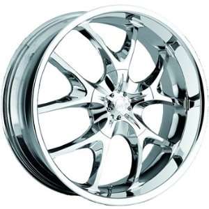 Voo Doo 412 22x9.5 Chrome Wheel / Rim 5x120 with a 40mm Offset and a 