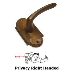     privacy right handed smooth lever with scallop