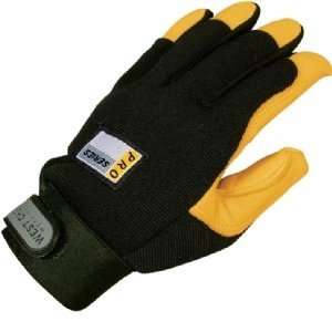  Utility Gloves Large with Grain Deerskin Palm & Spandex 