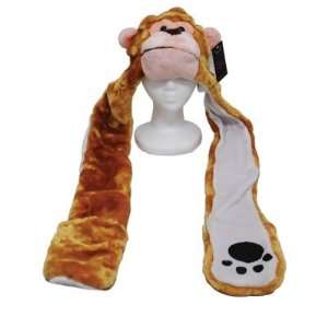  Plush Double Faced Long Arm Monkey Hat: Toys & Games