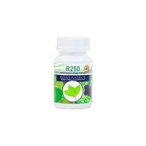 R250 Resveratrol   30 Vegetarian Capsules 250 mg 50% Trans Resveratrol