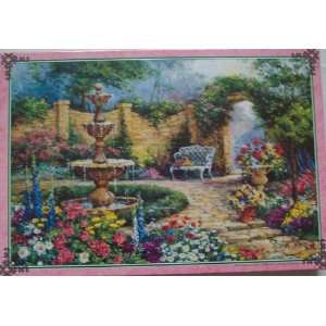  Jumbo At the Fountain 1500 Piece Jigsaw Puzzle Toys 