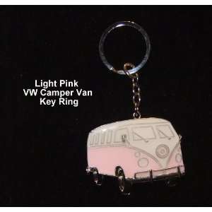  Metal VW Camper Van Key Ring Pink Size Approx 3 inches by 