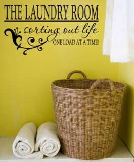LAUNDRY ROOM QUOTE VINYL WALL DECAL STICKER ART DECOR 894708001175 
