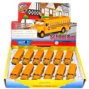   Mini Long Nose School Bus, Pull Back Action (Yellow) Toys & Games
