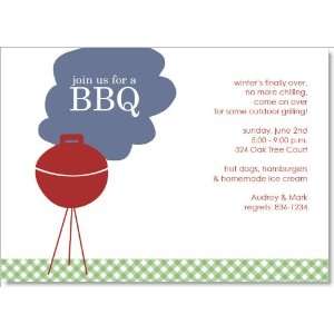  Red Bbq Party Invitations