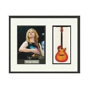  Mellisa Etheridge/Guitar Framed Presentation 16x20 