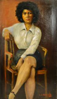 Charles F Bohannah New York Art African American Woman Impressionist 