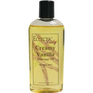  Creamy Vanilla Massage Oil, 4 oz Beauty