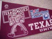 1992 Texas A&M Aggies Cotton Bowl Pennant   UNSOLD and UNUSED