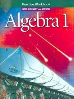   Algebra 1 Practice Workbook Interactions by Holt 
