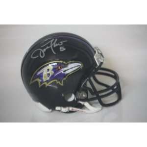 Ravens Joe Flacco Signed Authentic Mini Helmet Jsa  Sports 
