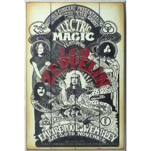   Led Zeppelin Concert Sign Vintage Look Electric Magic
