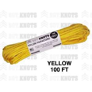  SGT KNOTS Paracord   Yellow   100 Feet
