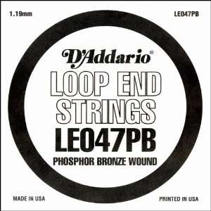  DAddario LE047PB Phosphor Bronze Loop End Single String 
