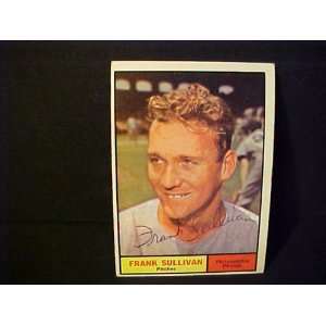 Frank Sullivan Philadelphia Phillies #281 1961 Topps Autographed 