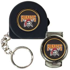   Pirates 6ft Tape Measure Key Chain & Money Clip Set: Sports & Outdoors