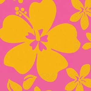  Hibiscus Pink Beverage Napkins 16ct Toys & Games