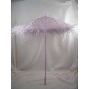  Elsie Massey #626PK Victorian Pink Lace Parasol w/ Pink 