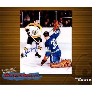  John Bucyk Boston Bruins Autographed/Hand Signed 8 x 10 