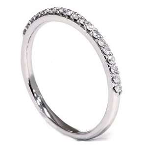   DIAMOND RING .20CT PRONG SET ANNIVERSARY BAND 14K WHITE GOLD Jewelry