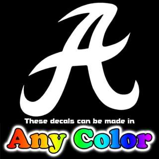 Alabama Crimson Tide Script A 2 Color Stickers Decals  