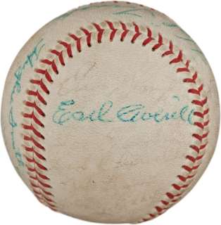   Eisenhower & Cleveland Indians Official Joe Cronin AL Baseball  