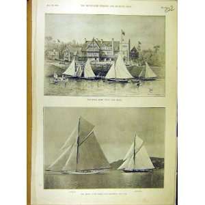 1895 Royal Clyde Yacht Club House Valkyrie Britannia 