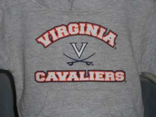 NEW University of Virginia CAVALIERS TODDLERS 2T Grey Hoodie Sweater 