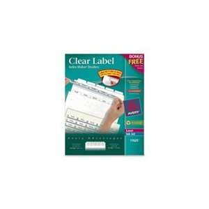  Avery Clear Label Index Maker Divider