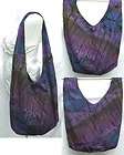 Violet & Blue Tie Dye Shoulder Bag Purse Hippie B2639  