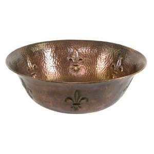   Copper Collection 16 Round Hammered Copper Vesse: Kitchen & Dining
