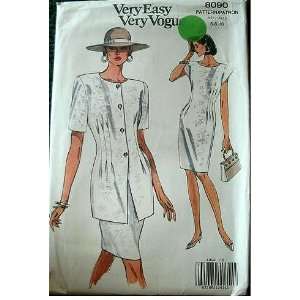   SIZE 6 8 10 VERY EASY VERY VOGUE PATTERN #8090: Arts, Crafts & Sewing