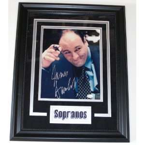  Autographed James Gandolfini Picture   with Sopranos 