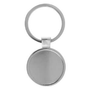   Key Chain with Round Bezel and Key Ring: Arts, Crafts & Sewing
