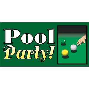   Vinyl Banner   Pool Party a Billiard Pool Party: Everything Else