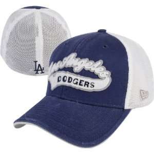  Los Angeles Dodgers Mesh Trucker Flex Fit Hat: Sports 