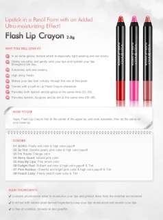 VIDI VICI Flash Lip Crayon Lipstick Lip Gloss (Korean Make up Artist 
