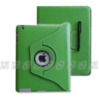 The New iPad 3 3rd Gen PU Leather Smart Cover Rotating Case Stand 