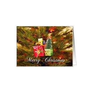  Marry Christmas   little bear and gifts Card Health 